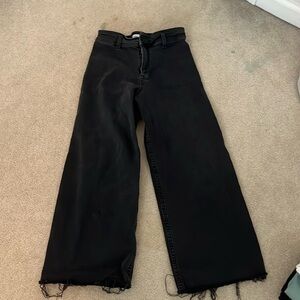 Zara black wide leg jeans (KIDS)